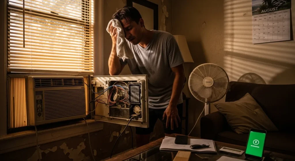 에어컨고장 세입자 집주인