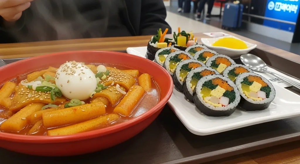 인천공항 떡볶이 김밥