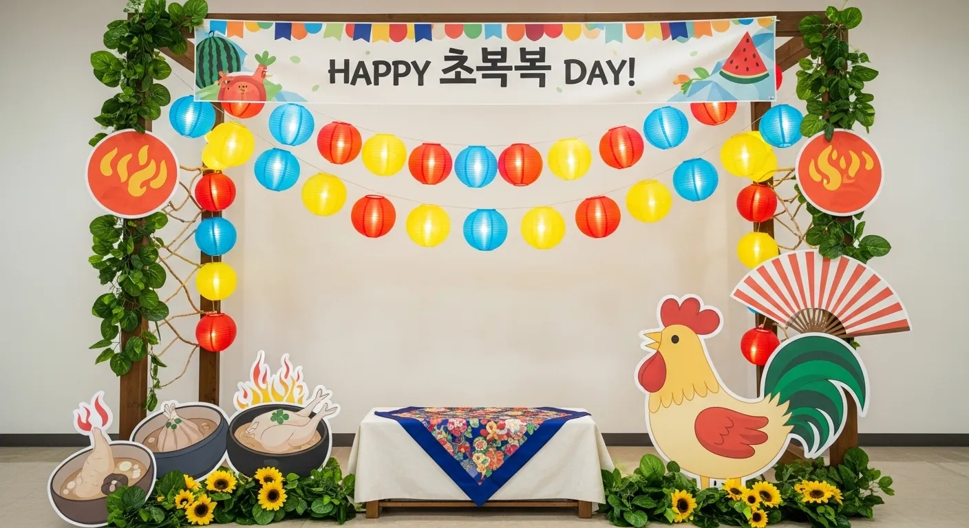 초복데이 포토존