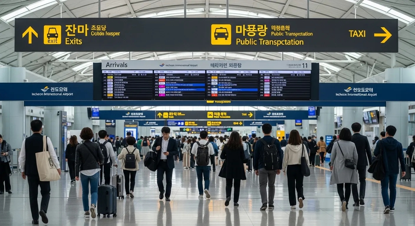 인천공항 도착조회정보