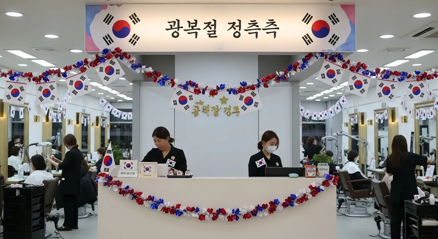 광복절 미용실