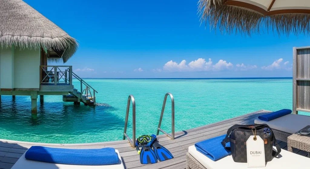 두바이 경유 몰디브