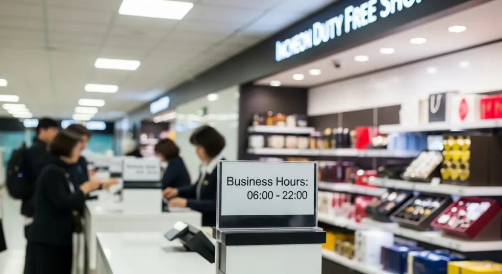 인천공항 면세점 물품수령장 영업시간