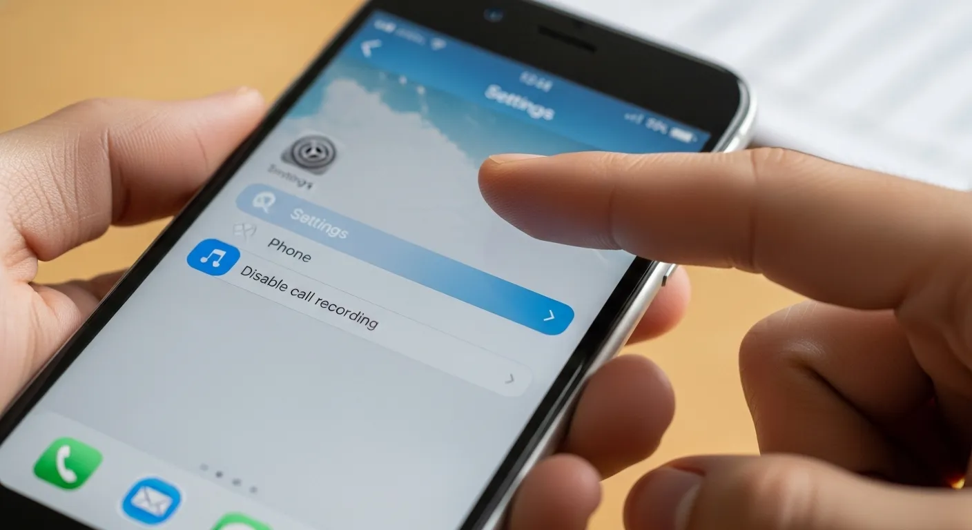 아이폰 통화녹음기능 끄기