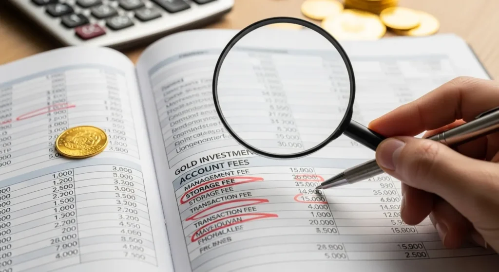 금 투자 계좌 수수료